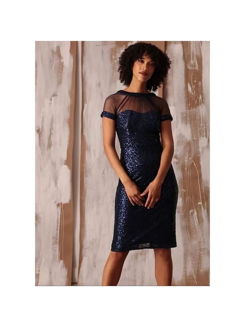Maggy London Women's Illusion Dress Sz 8
